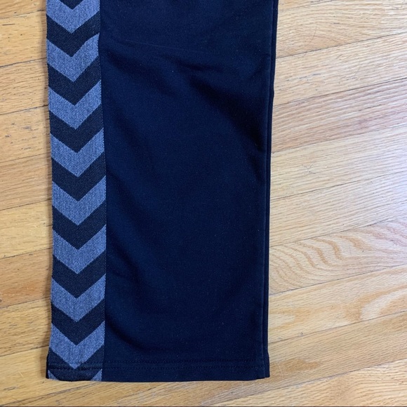 Hummel Athletic Track Pants Black Grey Straight Leg Cotton Blend Women’s Small - Picture 3 of 13